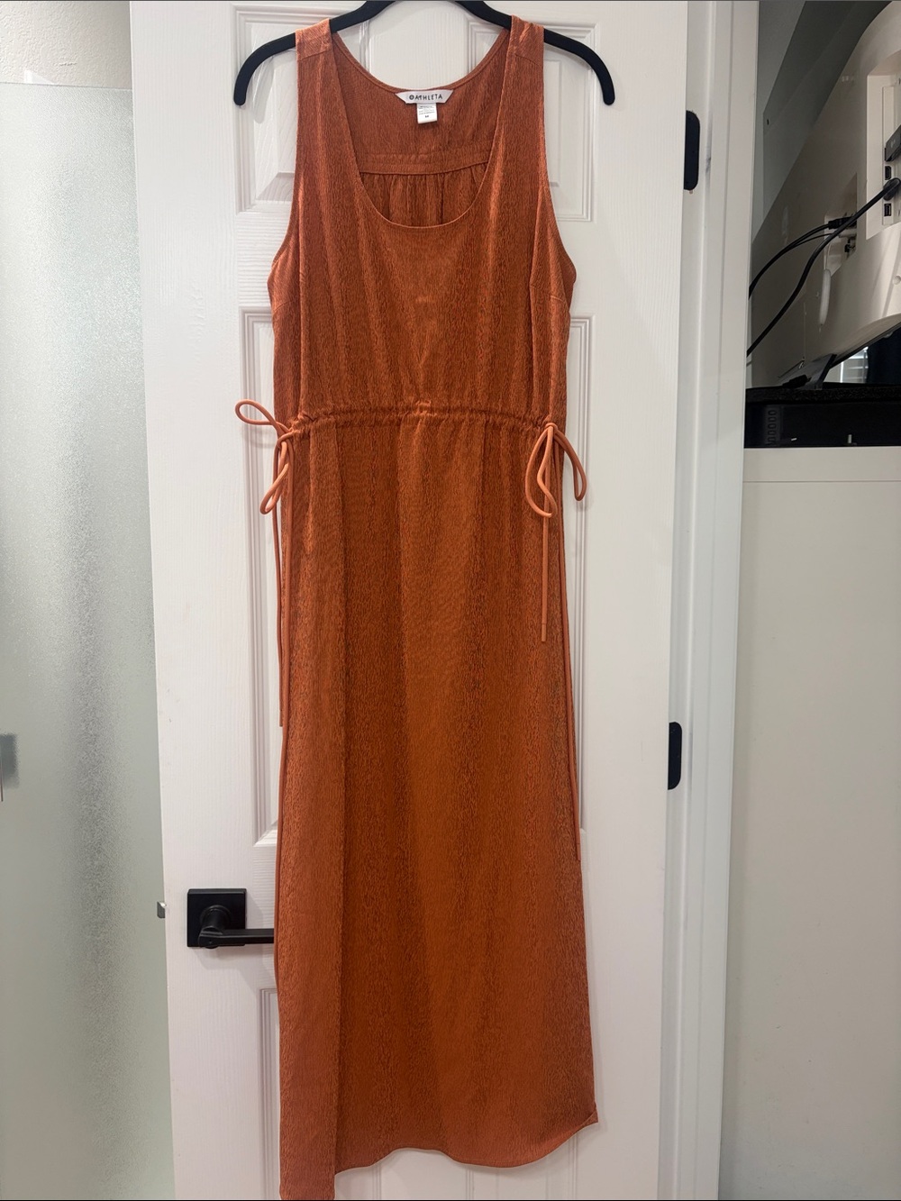 a new day Rust Orange Tie-Waist Sleeveless Maxi Dress